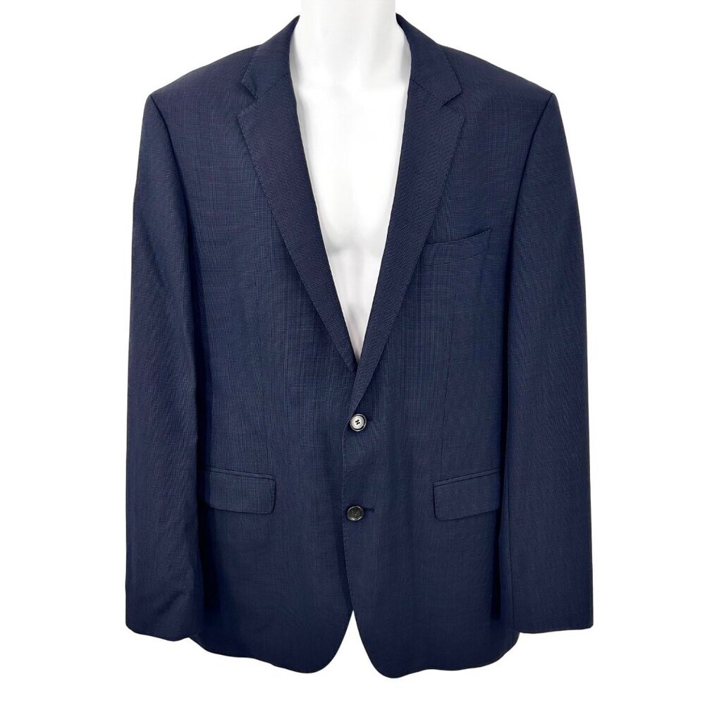 HUGO BOSS DARK NAVY BLUE THE JAMES4/SHARP6/WE BLAZER SUIT JACKET - 42L